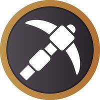 Pickaxe Creative Icon Design vector