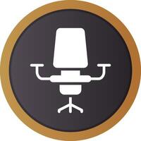 Desk Chair Creative Icon Design vector