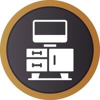 Tv Table Creative Icon Design vector