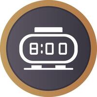 Digital Clock Creative Icon Design vector