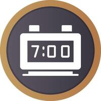 Digital Clock Creative Icon Design vector