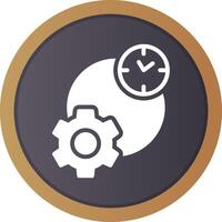 Work Time Creative Icon Design vector