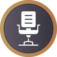 Desk Chair Creative Icon Design vector