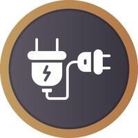 Extension Cord Creative Icon Design vector