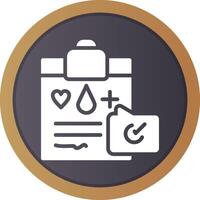 Medical Record Creative Icon Design vector