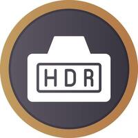 Hdr Creative Icon Design vector