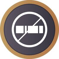 No Smoking Creative Icon Design vector