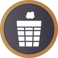 Trash Bin Creative Icon Design vector