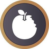 diseño de icono creativo de manzana vector