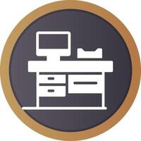 Work Table Creative Icon Design vector