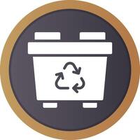 Recycling Bin Creative Icon Design vector