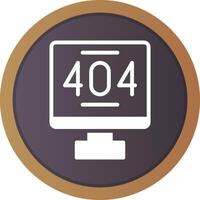 Error 404 Creative Icon Design vector