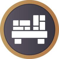 Bookshelf Creative Icon Design vector