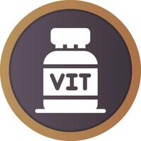 diseño de icono creativo de vitaminas vector