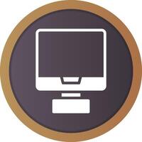 Monitor Creative Icon Design vector