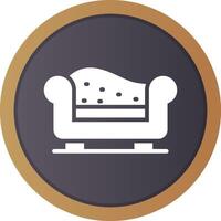 Chaise Longue Creative Icon Design vector