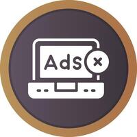 Online Advertising Creative Icon Design vector