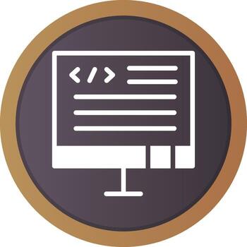 diseño de icono creativo de código vector