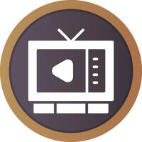 Watching TV Creative Icon Design vector