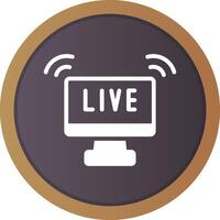 Live Streaming Creative Icon Design vector