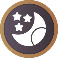 Moon Creative Icon Design vector