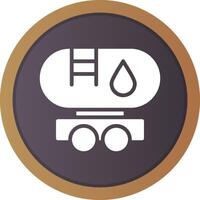 Tanker Truck Creative Icon Design vector