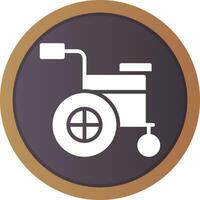 Wheelchair Creative Icon Design vector