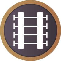 Train Tracks Creative Icon Design vector