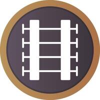 Train Tracks Creative Icon Design vector