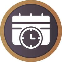 Deadline Creative Icon Design vector