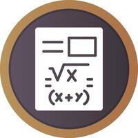 Maths Creative Icon Design vector