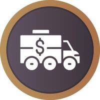 Bank Truck Creative Icon Design vector