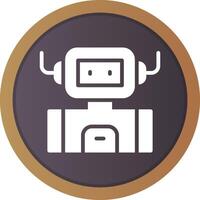 Industrial Robot Creative Icon Design vector