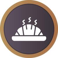 diseño de icono creativo croissant vector