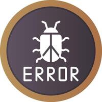 diseño de icono creativo de error vector