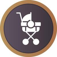 Stroller Creative Icon Design vector