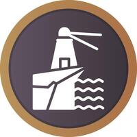 Lighthouse Landscape Creative Icon Design vector