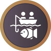 Big Game Fishing Creative Icon Design vector