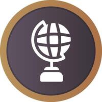 Globe Stand Creative Icon Design vector