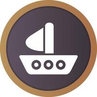 Boat Creative Icon Design vector