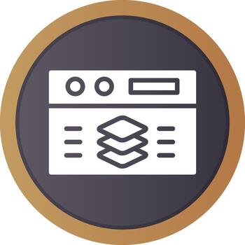 Full Stack Developer Creative Icon Design vector