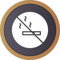 No Smoking Area Creative Icon Design vector