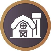 Farm House Creative Icon Design vector