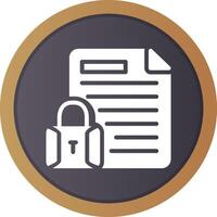 Confidential Project Creative Icon Design vector