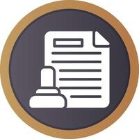 Legal Document Creative Icon Design vector