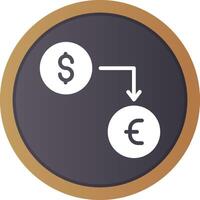 Currency Exchange Creative Icon Design vector