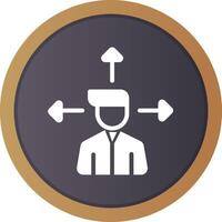 Outsource Management Creative Icon Design vector