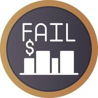 Business Fail Creative Icon Design vector