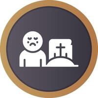 Grave Creative Icon Design vector