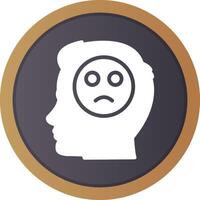 Emotions Sad Creative Icon Design vector